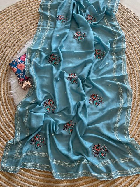 Astitva star geogette surat work saree designs